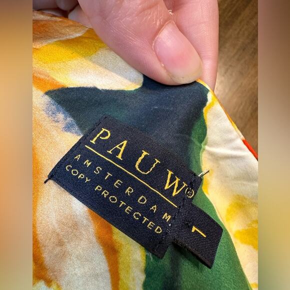 Pauw Amsterdam Skirt Bubble A line Pleated Cotton Floral Multicolor Size 1 Small - Picture 7 of 7